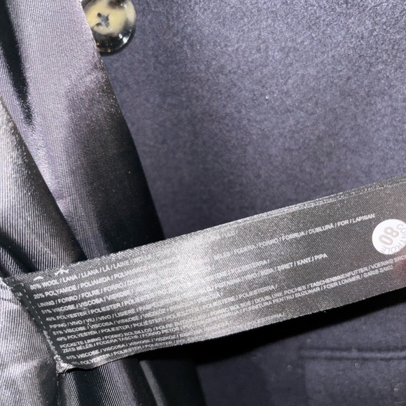 Mango x Pernille Navy Wool Coat, Small - Picture 8 of 8